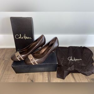Cole Haan NikeAir Chocolate colored pumps